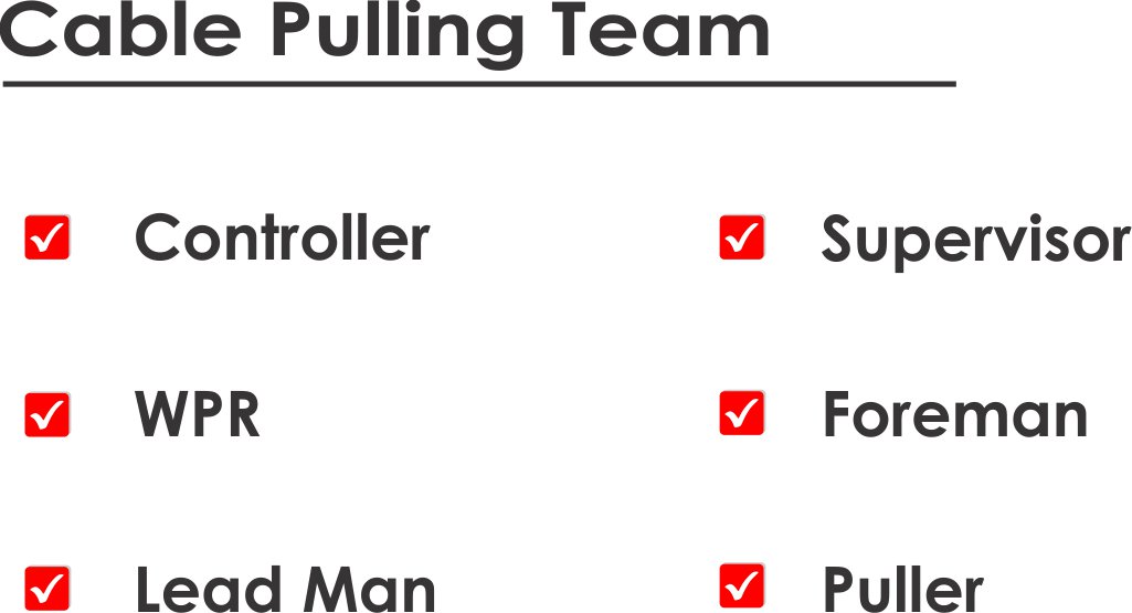 meg cable puling department service list